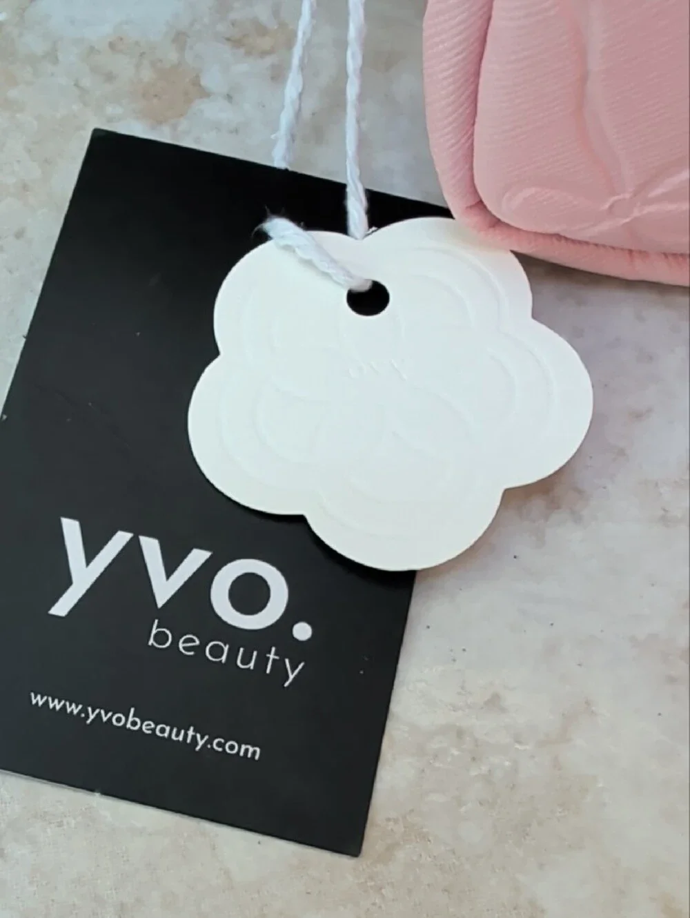 YVO Beauty Elegant Pink Bow Makeup Pouch